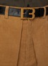  - BONBOM - Rolled Tuck Belted Corduroy Pants