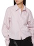  - BONBOM - Italian Cuff Cropped Cotton Shirt