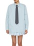 Main View - Click To Enlarge - BONBOM - Metal Logo Tie Shirt