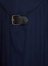  - BONBOM - Y-Line Buckle Insert Pleated Skirt