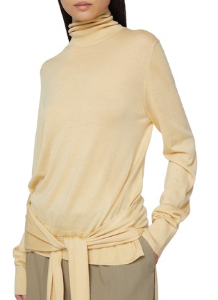 - TOTEME - Double Sleeve Turtleneck Wool Silk Top