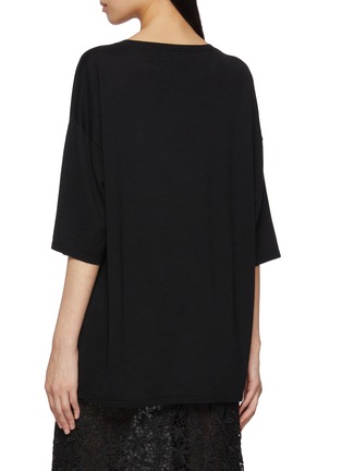 Back View - Click To Enlarge - TOTEME - Longline T-Shirt