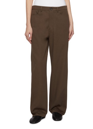 Main View - Click To Enlarge - TOTEME - Twisted Tailored Cotton Pants