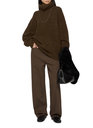 Figure View - Click To Enlarge - TOTEME - Twisted Tailored Cotton Pants