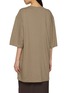 Back View - Click To Enlarge - TOTEME - Relaxed T-Shirt Cotton Cashmere Dress