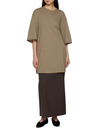 Figure View - Click To Enlarge - TOTEME - Relaxed T-Shirt Cotton Cashmere Dress