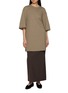 Figure View - Click To Enlarge - TOTEME - Relaxed T-Shirt Cotton Cashmere Dress
