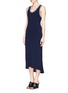 Figure View - Click To Enlarge - SANDRO - 'Rosette' crepe maxi dress