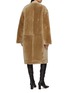 Back View - Click To Enlarge - TOTEME - Collarless Shearling Coat