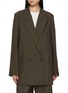 Main View - Click To Enlarge - TOTEME - Elongated Double Breasted Blazer
