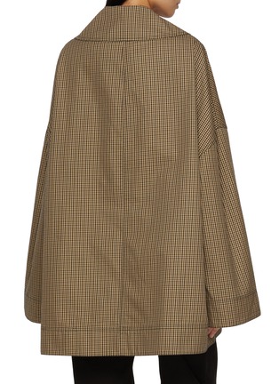 Back View - Click To Enlarge - TOTEME - Oversized Herringbone Cotton Jacket
