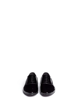 Figure View - Click To Enlarge - ARTIGIANO - Patent leather Oxfords