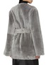 Back View - Click To Enlarge - TOTEME - Belted Shearling Jacket