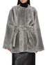 Main View - Click To Enlarge - TOTEME - Belted Shearling Jacket
