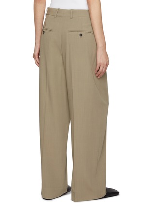 Back View - Click To Enlarge - TOTEME - Wide Leg Fluid Pants