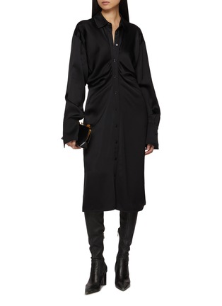 Figure View - Click To Enlarge - TOTEME - Slouch Shirt Dress