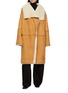 Main View - Click To Enlarge - TOTEME - Draped Shearling Coat