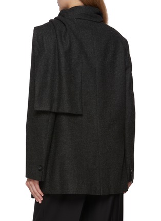 Back View - Click To Enlarge - TOTEME - Scarf Blazer
