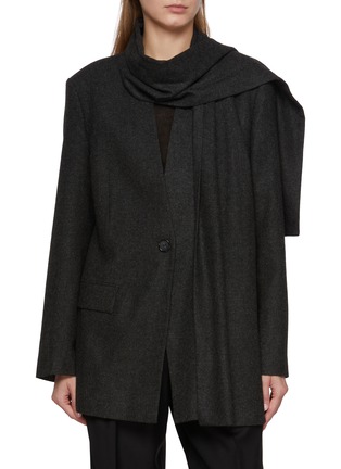 Main View - Click To Enlarge - TOTEME - Scarf Blazer
