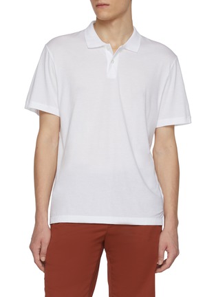 Main View - Click To Enlarge - JAMES PERSE - Lotus Cotton Jersey Polo Shirt