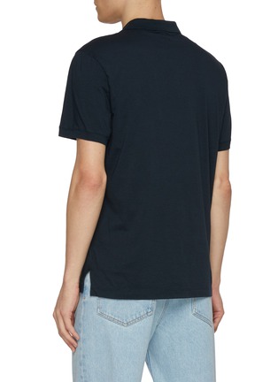 Back View - Click To Enlarge - JAMES PERSE - Lotus Cotton Jersey Polo Shirt