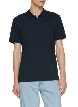 Main View - Click To Enlarge - JAMES PERSE - Lotus Cotton Jersey Polo Shirt