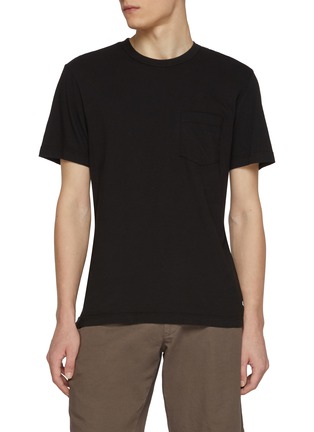 Main View - Click To Enlarge - JAMES PERSE - Lightweight Cotton Jersey Pocket Crewneck T-Shirt