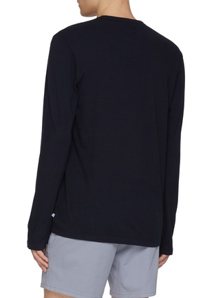 Back View - Click To Enlarge - JAMES PERSE - Lightweight Cotton Jersey Crewneck T-Shirt