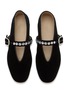 Detail View - Click To Enlarge - LE MONDE BERYL - Stella Velvet Mary Jane Flats