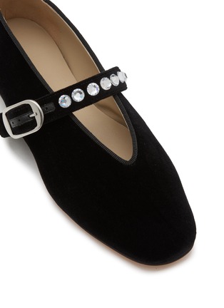 Detail View - Click To Enlarge - LE MONDE BERYL - Stella Velvet Mary Jane Flats