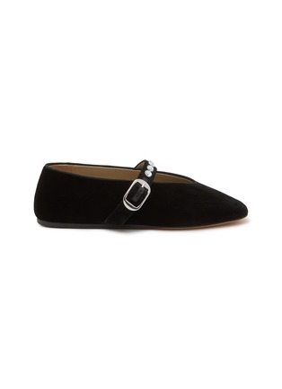 Main View - Click To Enlarge - LE MONDE BERYL - Stella Velvet Mary Jane Flats