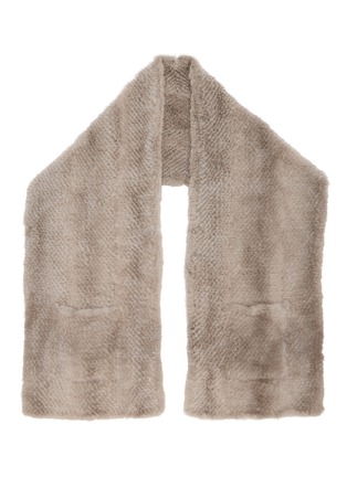 Main View - Click To Enlarge Main View - Click To Enlarge - SYMÉTRIE - Mink Knit Fur Stole