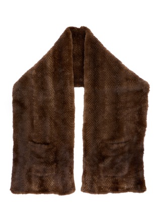 Main View - Click To Enlarge Main View - Click To Enlarge - SYMÉTRIE - Mink Knit Fur Stole