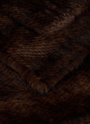 Detail View - Click To Enlarge - SYMÉTRIE - Mink Knit Fur Stole