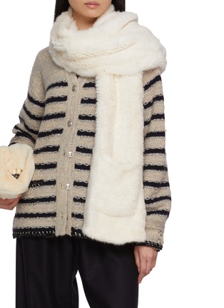 Figure View - Click To Enlarge - SYMÉTRIE - Mink Fur Knit Stole