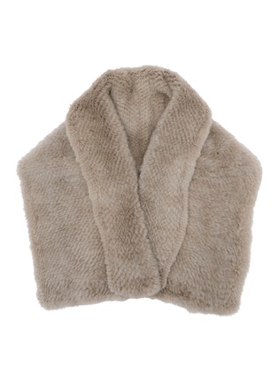 Main View - Click To Enlarge Main View - Click To Enlarge - SYMÉTRIE - Mink Fur Knit Cape