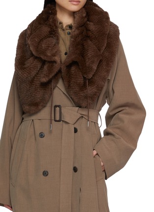 Figure View - Click To Enlarge - SYMÉTRIE - Mink Fur Knit Cape