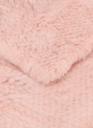 Detail View - Click To Enlarge - SYMÉTRIE - Mink Knit Fur Cape