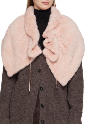 Figure View - Click To Enlarge - SYMÉTRIE - Mink Knit Fur Cape