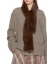 Figure View - Click To Enlarge - SYMÉTRIE - Mink Fur Knit Muffler Scarf