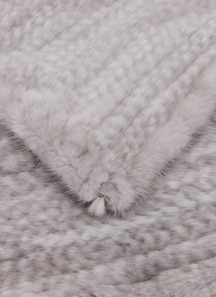 Detail View - Click To Enlarge - SYMÉTRIE - Mink Knit Fur Muffler Scarf