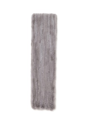Main View - Click To Enlarge Main View - Click To Enlarge - SYMÉTRIE - Mink Knit Fur Muffler Scarf