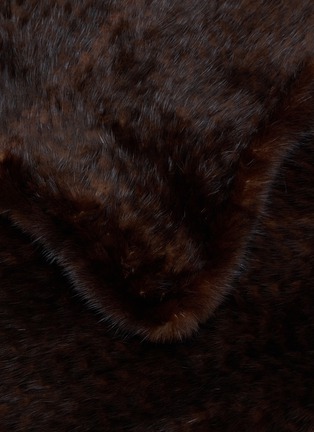 Detail View - Click To Enlarge - SYMÉTRIE - Knitted Mink Fur Muffer Scarf