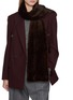 Figure View - Click To Enlarge - SYMÉTRIE - Knitted Mink Fur Muffer Scarf