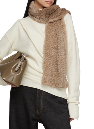 Figure View - Click To Enlarge - SYMÉTRIE - Mink Fur Knit Muffler Scarf