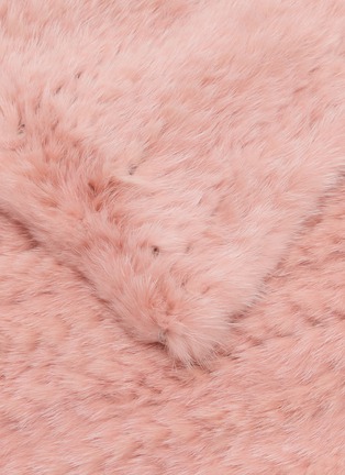 Detail View - Click To Enlarge - SYMÉTRIE - Knitted Mink Fur Muffer Scarf