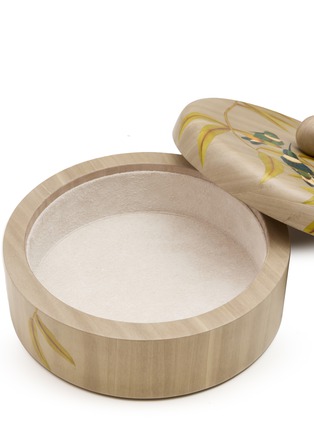 Detail View - Click To Enlarge - SILVIA FURMANOVICH - Marquetry Hummingbird Print Round Box