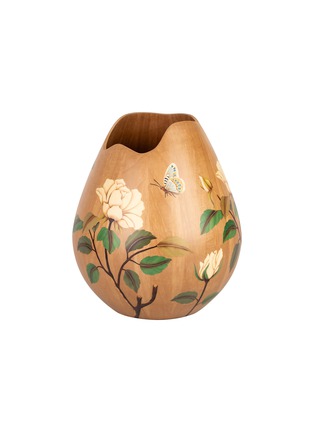 Main View - Click To Enlarge - SILVIA FURMANOVICH - Marquetry Floral Print Vase