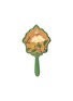 Main View - Click To Enlarge - SILVIA FURMANOVICH - Marquetry Floral Print Hand Mirror
