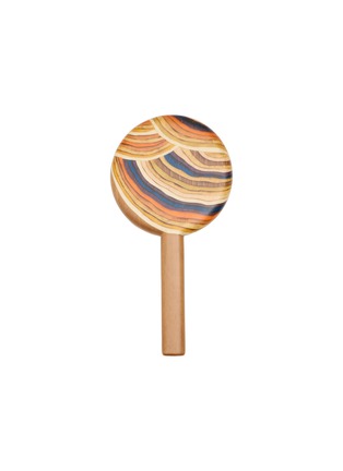 Main View - Click To Enlarge - SILVIA FURMANOVICH - Marquetry Mushroom Print Hand Mirror